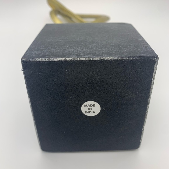 Gold Twisted Metal Treble Clef Shape 13”Bookend/Figurine Sculpture W/Marble Base - Picture 11 of 12